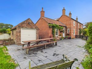 Patio Seating and Garage- click for photo gallery